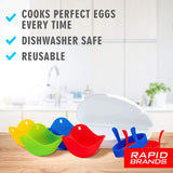 Rapid Brands 7-Piece Microwave Poached Egg & Omelette Cookware Set