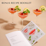 Boston Style Cocktail Shaker Kit with Gift Box, Storage Pouch, Recipe Book and All Essential Drink Accessories