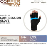 Copper Fit CBD and Copper Infused Compression Gloves (1-Pair)