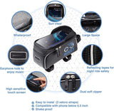 Bike Smart Phone Holder Bag Kit Handlebar Mount with 5 Bonus Bicycle Accessories, Fits Phones upto 6.5”