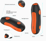 Dog Barking Deterrent Device, Portable Rechargeable Ultrasonic Anti Barking Dog Training Tool, Laser Toy For Cat and Dog, Orange & Black