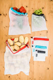 StarPack Reusable Produce Eco Friendly Mesh Bags with Storage Pouch, 10 pack