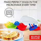 Rapid Brands 7-Piece Microwave Poached Egg & Omelette Cookware Set