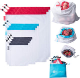 StarPack Reusable Produce Eco Friendly Mesh Bags with Storage Pouch, 10 pack