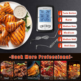 Meat Thermometer, Dual Probe Digital Instant Read Food Thermometer with Alarm and Calibration Function, Large Backlit Screen Thermometer