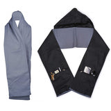 The RainScarf - Reversible Scarf with Waterproof Hood and 2 Pockets