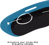 Honey-Can-Do Portable Laptop Lap Desk with Handle, Indigo Blue, 23" x 16" x 2.5"