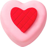 Wilton 6-Cavity Silicone Mold for Heart Shaped Cookies and Candy, Red