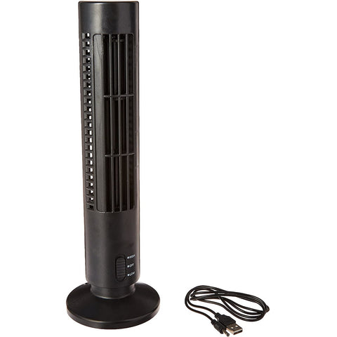 Portable Personal Bladeless Tower Fan USB Powered Cooling System