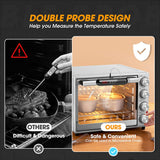 Snoky  Digital Meat Thermometer Instant Read, 2-in-1 Dual Probe Food Cooking Thermometer with Alarm Set and Magnet