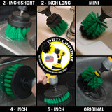 The Ultimate Kitchen Cleaning Supplies Drill Brush Attachment Kit, Green, Medium