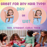 Tangle Pets Detangling Hair Brush for Kids, Unicorn