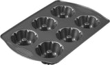 Wilton Nonstick Mini Fluted Tube Pan 6-Cavity Mini Bundt Cake Mold Bakeware