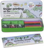 NPW Finger Printing Art Set in Tin - Dinosaurs - Arts and Crafts Kit