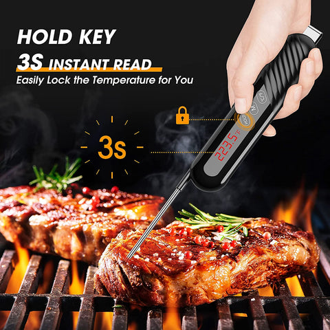 Digital Cooking Meat Thermometer Instant Read Food Steak Oven Smoker BBQ  Grill M