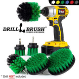 The Ultimate Kitchen Cleaning Supplies Drill Brush Attachment Kit, Green, Medium