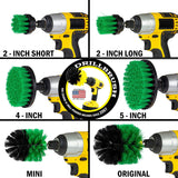 The Ultimate Kitchen Cleaning Supplies Drill Brush Attachment Kit, Green, Medium