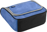 Lewis N. Clark Brushed Twill Hanging Toiletry Kit Bag for Travel Accessories, Shampoo, Cosmetics + Personal Items, Blue