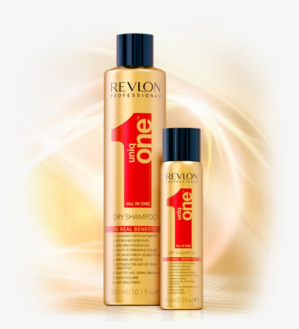 Revlon Professional Uniq One Dry Shampoo Duo Pack 10.1 oz + Travel Size 2.5 oz