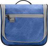 Lewis N. Clark Brushed Twill Hanging Toiletry Kit Bag for Travel Accessories, Shampoo, Cosmetics + Personal Items, Blue