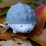 Keygear Hedgehog LED Keychain Purse Backpack Charm with LED Light & Sound Effect
