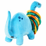 Hallmark Dinosaur Ring Toss Game with Blue Plush Dinosaur and 6 Foam Rings, 8" W x 14" H x 18" D
