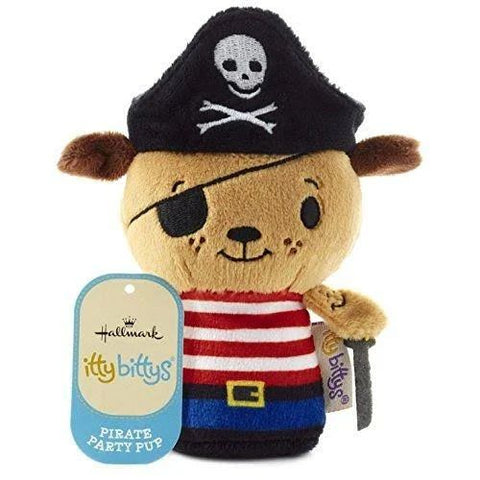 Hallmark Itty Bittys Pirate Party Pup Dog Stuffed Animal