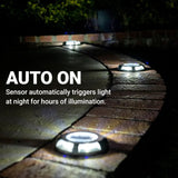 (4 Pack) LifeProof LED Driveway Deck Weatherproof Solar Light