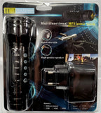 Magic Music Torch Bicycle LED Flashlight With Alarm & MP3 Player - Bike Light with MP3 Player