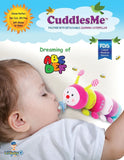 CuddlesMe Pacifier with Detachable Plush ABC Learning Caterpillar