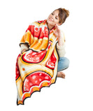 BigMouth Inc. Pizza Slice Throw Blanket, Fuzzy Bed Wrap Cover, 5 foot-long