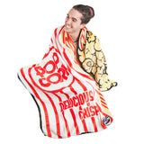 BigMouth Inc. Popcorn Throw Blanket, Fuzzy Bed Wrap Cover, 5 foot-long