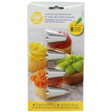 Wilton 4 Tips and 8 Bags Cupcake Frosting Cake Cookie Decorating Set