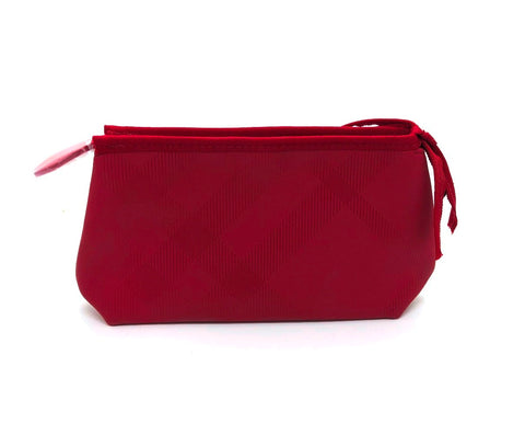 burberry toiletry travel bag Burberry Large Military Red Pouch Travel Toiletry Makeup Bag with Gift – DealJock