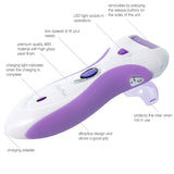 Electronic Pedicure Foot File Callus Remover Rechargeable - Blue or Purple