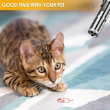 Cat Laser Pointer, Red Light Pointer, Pet Interactive Toy for Cats and Dogs with 3 Modes and USB Recharge