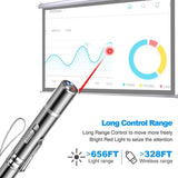 Cat Laser Pointer, Red Light Pointer, Pet Interactive Toy for Cats and Dogs with 3 Modes and USB Recharge