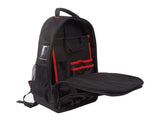 Toolland Tool Bag Backpack with Utility Loops, Removable Internal Divider Storage Pockets & Padded Laptop Compartment