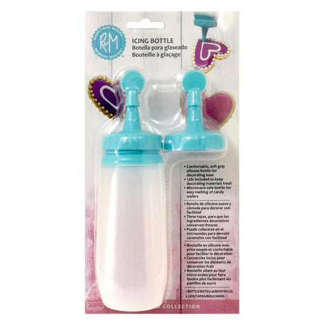 R&M Icing Bottle with 2 Decorating Tips, 6 oz