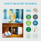 Silicone Sphere Ice Cube Trays with Lids, Creates 8 Giant Sphere Ice Cubes, BPA Free, Ice Ball Maker