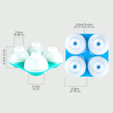 Silicone Sphere Ice Cube Trays with Lids, Creates 8 Giant Sphere Ice Cubes, BPA Free, Ice Ball Maker