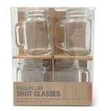 Kikkerland Mason Jar Shot Glasses - Set of 4