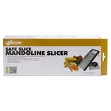 Weston Products Safe Slice Mandolin Slicer, Safety Stand Mandolin Slicer, Black